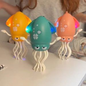 Bán chạy Đồ chơi mực nhảy múa bằng điện Quà tặng bò nhảy múa Tự động tránh chướng ngại vật Đồ chơi cảm biến bạch tuộc có đèn LED & nhạc