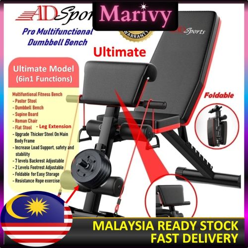Cara Senaman Seluruh Badan di Rumah Guna Kerusi Gym, Dumbbell & Resistance Band