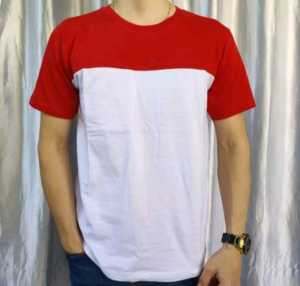 kaos merah putih kaos lengan pendek kaos /1945 polos
