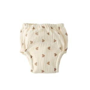Infant Diaper Shorts Cute Print Diaper Pants Pee Training Nappy Skin Friendly Baby Cotton Diaper Urine Absorbent Pants