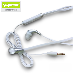 V POWER 098 Mega Bass Portable Stereo Earphones Built-in Microphone 3.5mm Headphone Jack