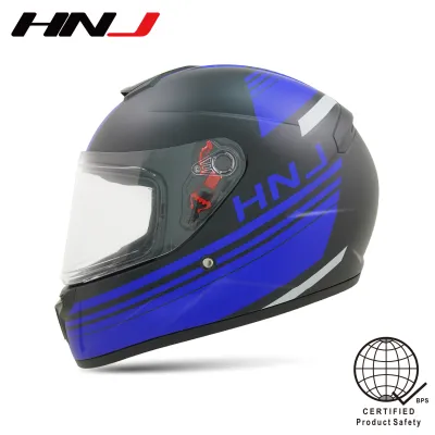 HNJ A4-001-F Mens motorcycle full face helmet single clear visor for women