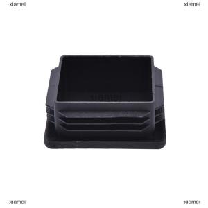 xiamei 10Pcs Plastic Black Blanking End Caps Square Inserts For Tube Pipe Box Section