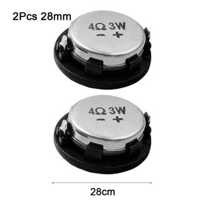MUSASI 1/2Pcs 20/24/28mm Mini Full Range Speaker 1Inch 4Ohm 3W Neodymium Loudspeaker Durable Round Home Theater DIY Speaker for Bluetooth Compatible Speaker Audio Equipment DIY Accessories