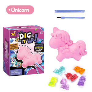 Payoe Mini Dinosaur Digging Puzzle Science Education Board Game Toy Wholesale Jurassic Glow-in-the Dark male archeological dig educational toys for kids