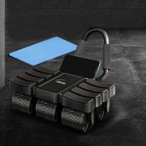 GOLDVAULT Automatic Rebound Abdominal Wheel 6 Wheels 8 Elbow Exercise Wheels Upgrades Send Mat Workout Wheel Home Gym