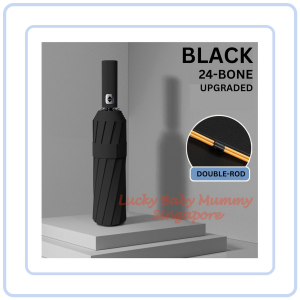 【Pure Care】 12 Ribs Automatic Umbrella Super Windproof Large Umbrella Auto Open Close Excellent Water Repellency