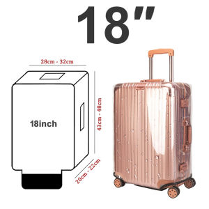 Luggage Cover Transparent PVC Waterproof Protector Thick Luggage Cover 18″/20″/22″/24″/26″/28″/30″行李箱 保护套