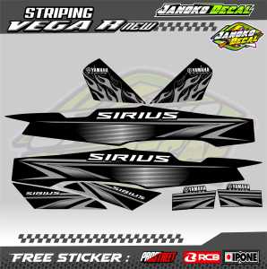 STRIPING VARIASI YAMAHA VEGA R NEW SIRIUS / STICKER LIST MOTOR VEGA R NEW SIRIUS