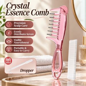 MIRELAE 7 Răng Lược massage dùng để thoa tinh dầu Trong suốt Nâng cấp vật liệu Lược chải dùng để thoa dung dịch lên da đầu. Thực tế Chính xác Lược chải tóc chân tóc Dành cho cả nam và nữ.