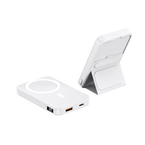 10000mAh Magsafe Power Bank Foldable Stand 15W Magnetic Wireless Fast Charger For iphone12 13 14ProMax External Battery Pack