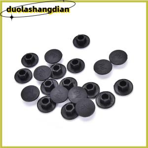 [Duola] น็อตหัวหกเหลี่ยมซ็อกเก็ตหกเหลี่ยมสีดำ20ชิ้นตัวป้องกันฝาครอบหัวหกเหลี่ยม