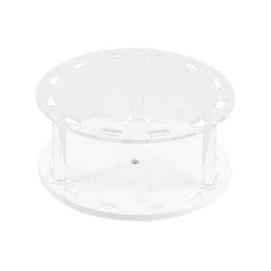 PHANT 12 Holes Eyelash Tweezers Holder Acrylic Material 360° Rotate Lash Tweezers Stand Creative Detachable Design Makeup Tools Display Rack Eyelash Extension