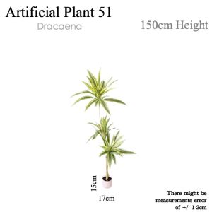 [WITH FREE GIFT] Dracaena Artificial Plant Artificial Tree Free Planter Basket Free Plastic Plant Pot Indoor Plant Indoor Decoration Home Decor Fake Plant Tree Decor Tall Plant Pokok Hiasan Pokok Palsu Plant Decor Living Room Entrance Office