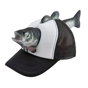 EVERIN Adjustable Fit Animal Trucker Hat 3D Fish Mesh Baseball Cap Funny Breathable Novelty Fishing Hat For Men Women