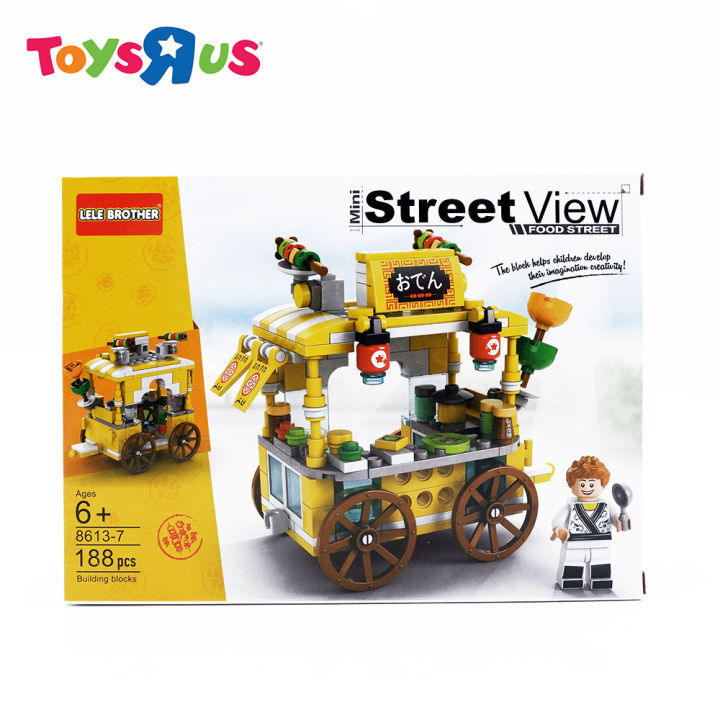 Lele Brother Building Blocks 8613 7 Mini Street View Food Street Series 188pcs Lazada PH