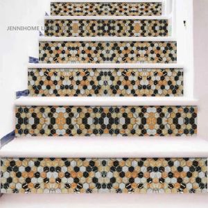 6/13pcs Self-adhesive Stair Sticker Vinyl Colorful Landscape Removable 3D Staircase Decoration Stair Decals PVC Home Decor