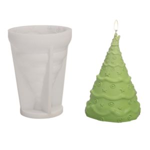 LANCE Santa Claus Christmas Candle Mold Christmas Tree Elk Candle Making Tools Aromatic Candle Handcraft Soap Making Mold Festival Decorations