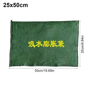 SPARAK 1Pcs Reusable Water Absorbent Sandbag Canvas 25x50cm 40x60cm Flood Barrier Bag Green Dam Bags For Home Garage Door Basement