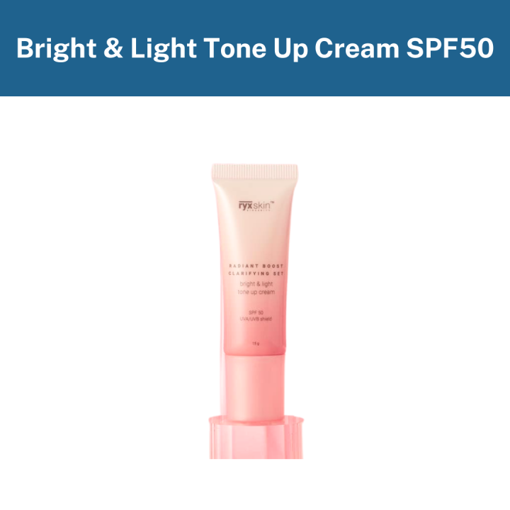 Tingi Ryxskin Radiant Boost Clarifying Tone Up Cream with SPF50 15g ...