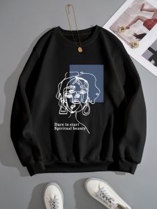BEAUTY Sweatshirt Basic II BEAUTY Sweater Crewneck Print DTF II Sz M - XL Anak & Dewasa ( Pria & Wanita )