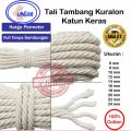 Tali Tambang Besar Sedang Kecil Per Meter Tali Tambang Katun Bahan Kain Kuralon Putih Tali Pengikat Barang Dekorasi Kerajinan Gantungan Premium Quality Import. 