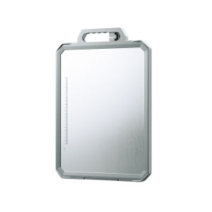 I know 304 Stainless Steel Cutting Board - Large Food-Grade Kitchen Chopping Board with Antibacterial Properties Ideal for Slicing Dicing and Dough Preparation