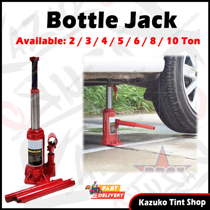 HEAVY DUTY HYDRAULIC BOTTLE CAR JACK 2 / 3 / 4 / 5 / 6 / 8 / 10 Ton ...