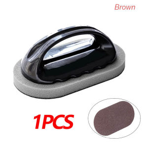 KEBIDU Sand Pot Cleaning Brush With Handle Sponge Sand Suitable For Cleaning Kitchen Sand Pots And Stoves