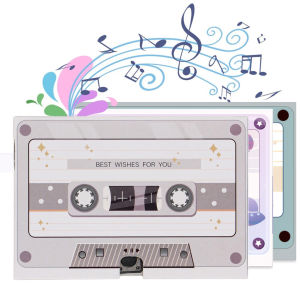 Pernikahan Kartu Ucapan Suara Yang Dapat Direkam Kartu Ucapan Suara Pesan Suara Kaset Yang Dipersonalisasi Kartu Anda Sendiri Kartu Audio DIY Musik Atau Efek Suara Karya Seni Desain Khusus Musik Yang Dapat Direkam Ulang Tahun Ulang Tahun DIY Ucapan