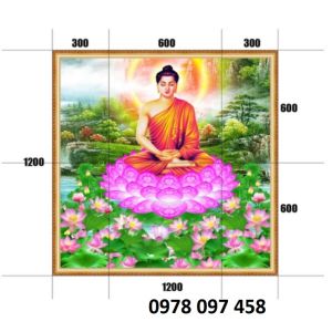 Bức tranh Phật giáo - gạch tranh