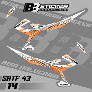 STRIPING VARIASI NEW SATRIA FU 150 BISA HOLOGRAM  SATRIA FU FACELIFT SATF 43