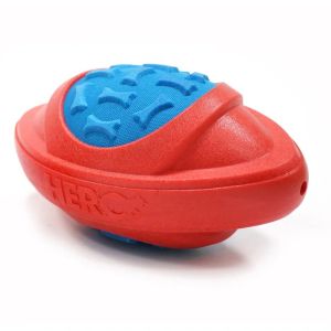 2026 CAITEC Dog Toys Football for Dogs Floatable Squeaky Hard and Firm Fit for Outdoor Throwing Suitable for Medium to Large Dogs
