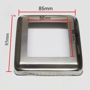 4 Pcs 2*2 Inch 304 Stainless Foot Cover Square Tube Cover Rectangular Tube Cover Stainless Cover Plate