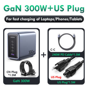 UGREEN 300W USB C Charger GaN 5 Ports Desktop Charging Station 4Type-C 1USB-A PD3.1 Fast Charger