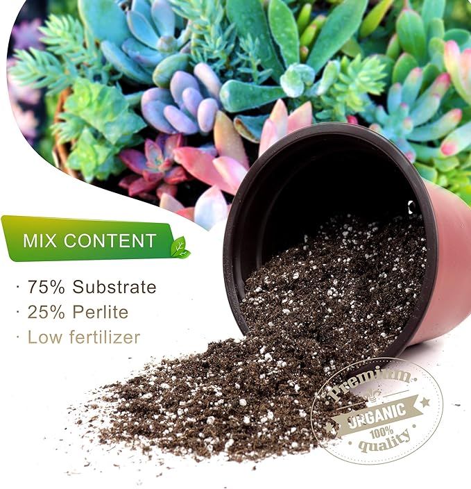 Organic Potting Soil, Cactus and Succulent Soil Mix, Professional ...