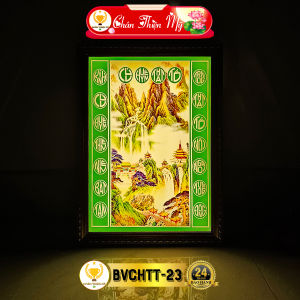 Bài Vị Cửu Huyền Thất Tổ In Tranh Trúc Chỉ CHÂN THIỆN MỸ Trang Trí Bàn Thờ Gia Tiên BVCHTT-23