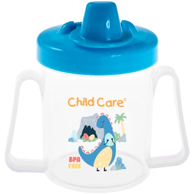 Child Care Training Cup for Toddler with Handle (6oz Sippy Cup) (BPA Free Training Cup for Baby) (Leak Proof)