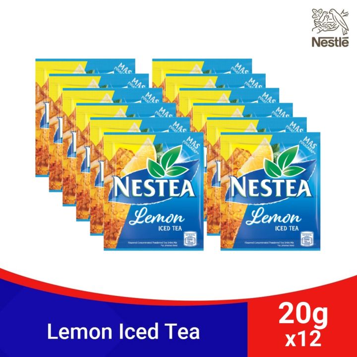 NESTEA Lemon Blend Iced Tea 20g - Pack of 12 | Lazada PH