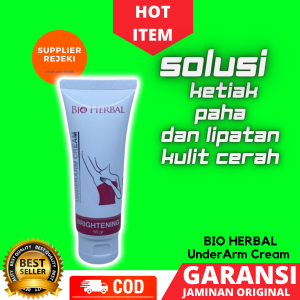 UNDERARM BRIGHTENING CREAM KRIM PEMUTIH KETIAK DEODORAN HERBAL BIO HERBAL ORIGINAL BPOM BIO HERBAL UNDERARM CREAM BRIGHTENING ORIGINAL BPOM KRIM PEMUTIH