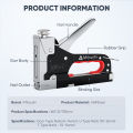 Mitsushi 3In1 Gun Tacker Heavy Duty Nail Staple Metal Stapler Gun Industrial Staple Gun with Nail with 600 PCS Nails. 