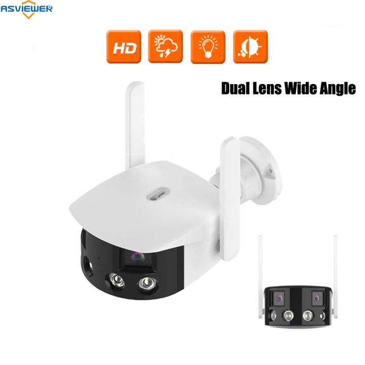Super Wide Angle 180° Dual Lens IP WiFi Camera HD full view