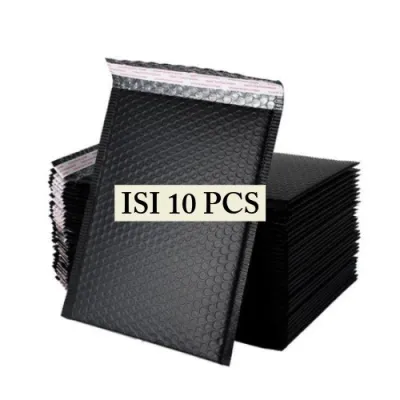 ISI 10 PCS Bubblemailer / Amplop Bubble Packing - Bubble Mailer Wrap Packing Warna Hitam