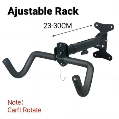 MAX 60KG! 3 in 1 Bike Wall MountHeavy Duty Bike Hanger Mounted Bike Hook for Garage WallHorizontal Bike Rack for MTBRoad And Hybrid Bikes StorageThicker Metal With Rubber Coating