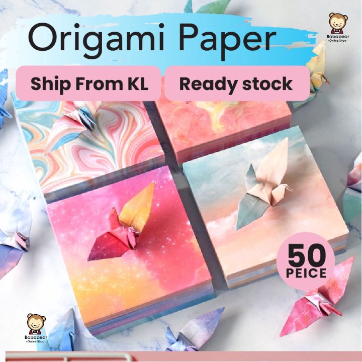 15*15Cm 50 Pcs Origami Paper Craft Art And Craft Kraft Paper Kertas ...