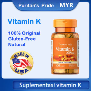 Puritan Pride Vitamin K 100mg 100 tablets Supports Bone and Joint Health EXP: 05/27