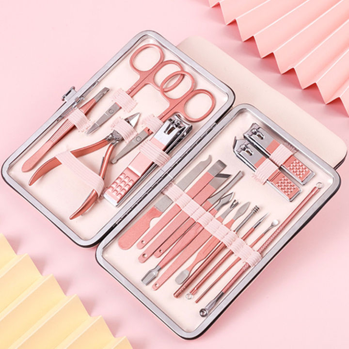 Bộ Dụng Cụ Kềm Làm Móng Tay Móng Chân 18 Món Chuyên Nghiệp Cho Spa Cao Cấp.  | Lazada.vn