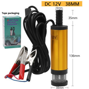 Máy Bơm Dầu Nhớt Nhiên Liệu Bằng Hợp Kim Nhôm Máy Bơm Chìm Mini 12V-24V Bộ Máy Bơm Nước Mini