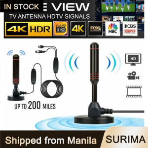 amplified hd digital indoor tv antenna long range 4k/1080p support for all tvs