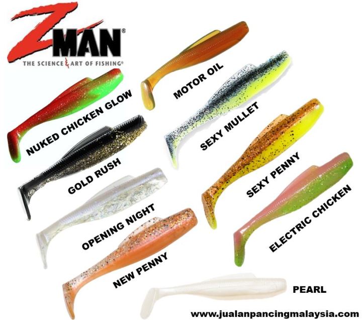 Zman Diezel Minnow Z 4 INCH SOFT PLASTIC LURE ,MADE IN THE USA